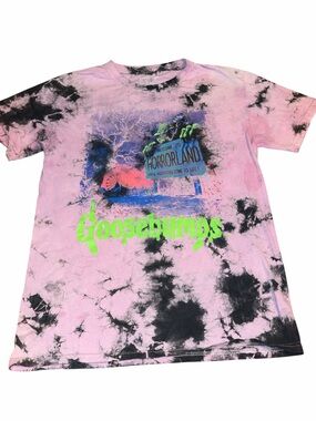 Goosebumps Pink Tie-Dye Short Sleeve Graphic Tee Unisex